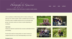 Desktop Screenshot of photographybygenevieve.com